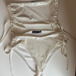 Shimmer Two Piece Bikini from Boohoo